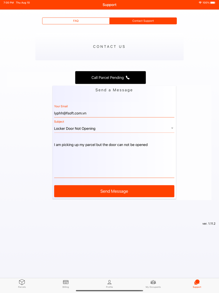 Parcel Pending Mobile