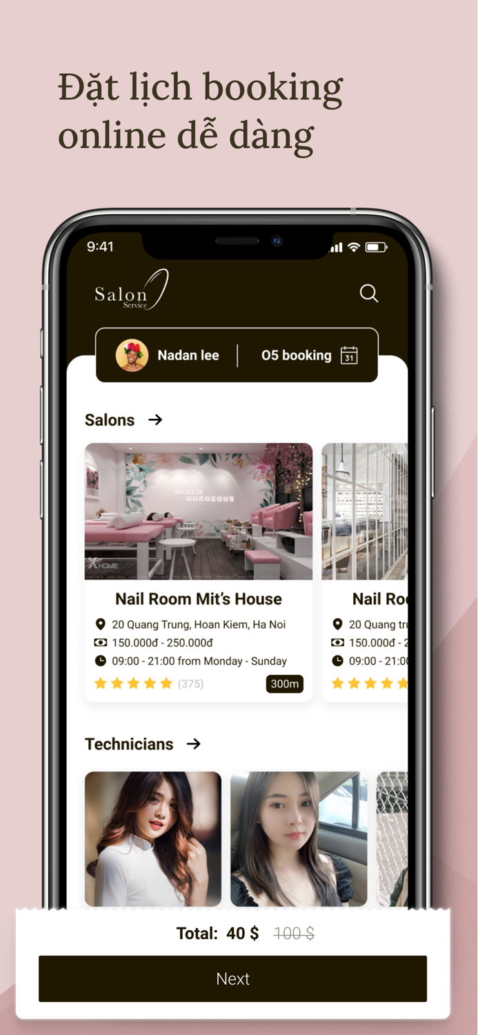 App for Salon