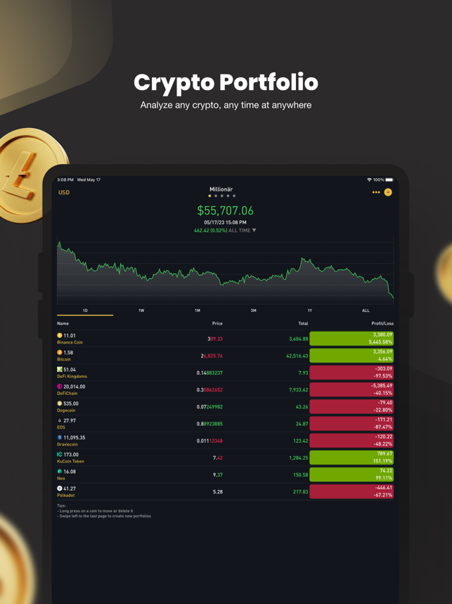 ‎Crypto Tracker by BitScreener Screenshot