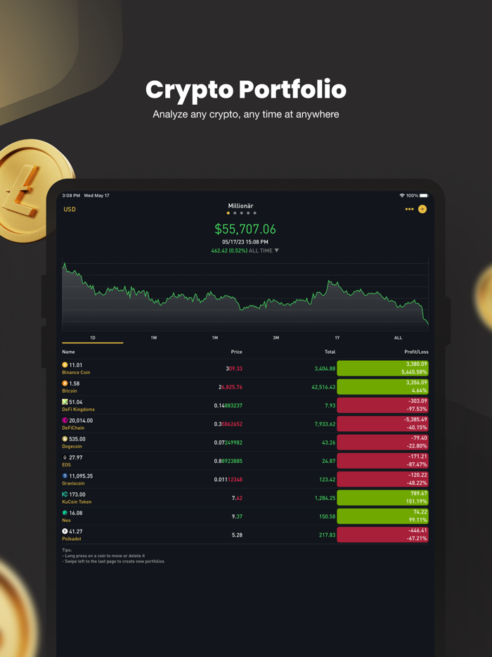 Crypto Tracker by BitScreener