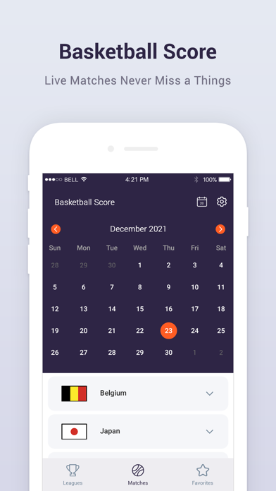 Live Basketball Score Screenshot