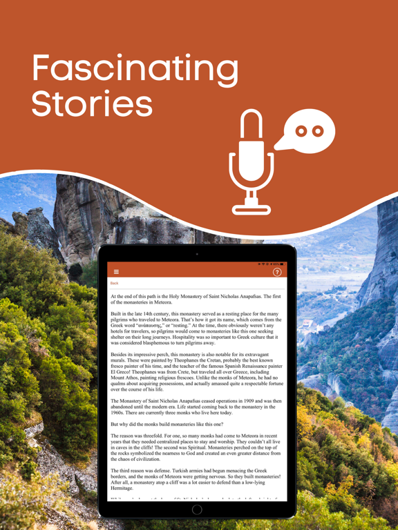 Meteora Monasteries Audio Tour iPad screenshot 5 - Travel app