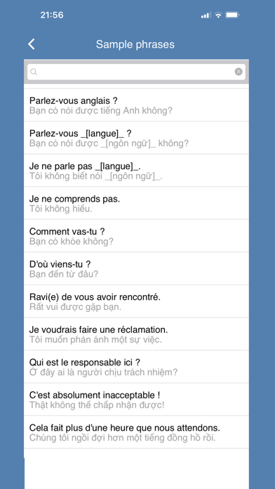 Phap Viet Français Vietnamien Screenshot