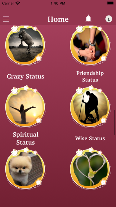 Romantic Status & Love Quotes Screenshot