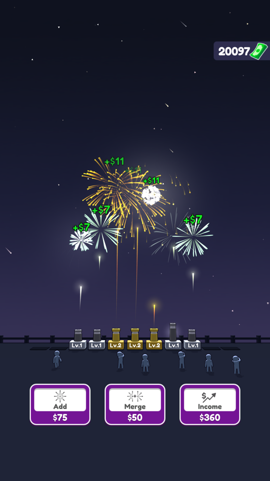 #1. Fireworks Idle 3D (iOS) 由: Supercent, Inc.