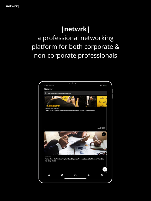 |netwrk| iPad screenshot 2 - Social Networking app
