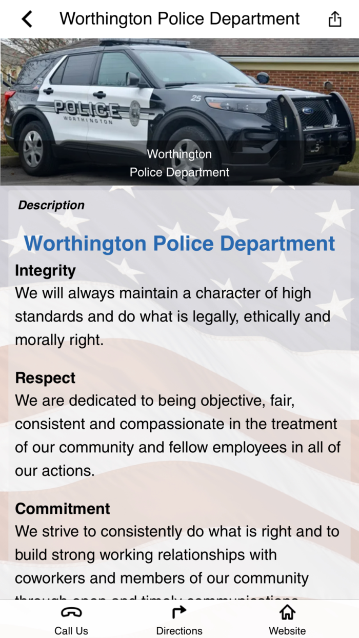 Worthington Police Department