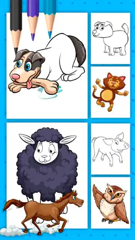 Game screenshot Farm Animals Coloring Pages hack