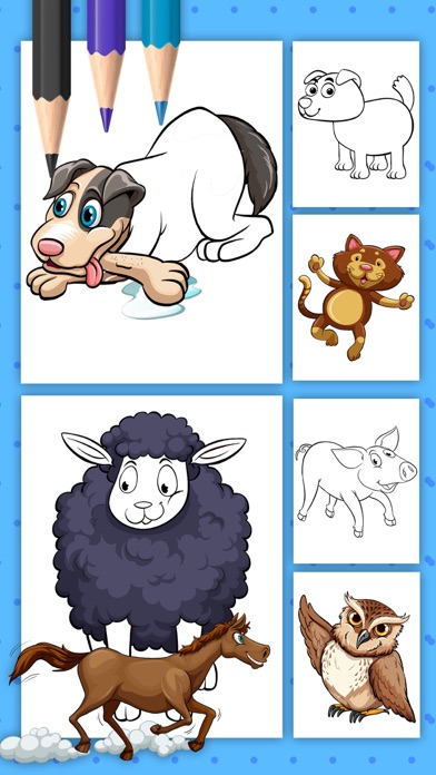 Farm Animals Coloring Pages Screenshot