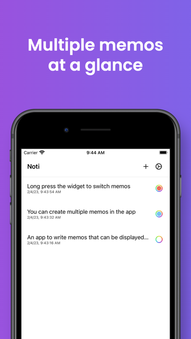 Text Widget - Noti Screenshot
