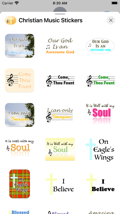 Christian Music Stickers Screenshot