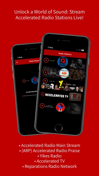 Accelerated Radio Mobile App Screenshot