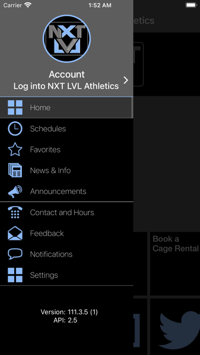 NXT LVL Athletics Screenshot