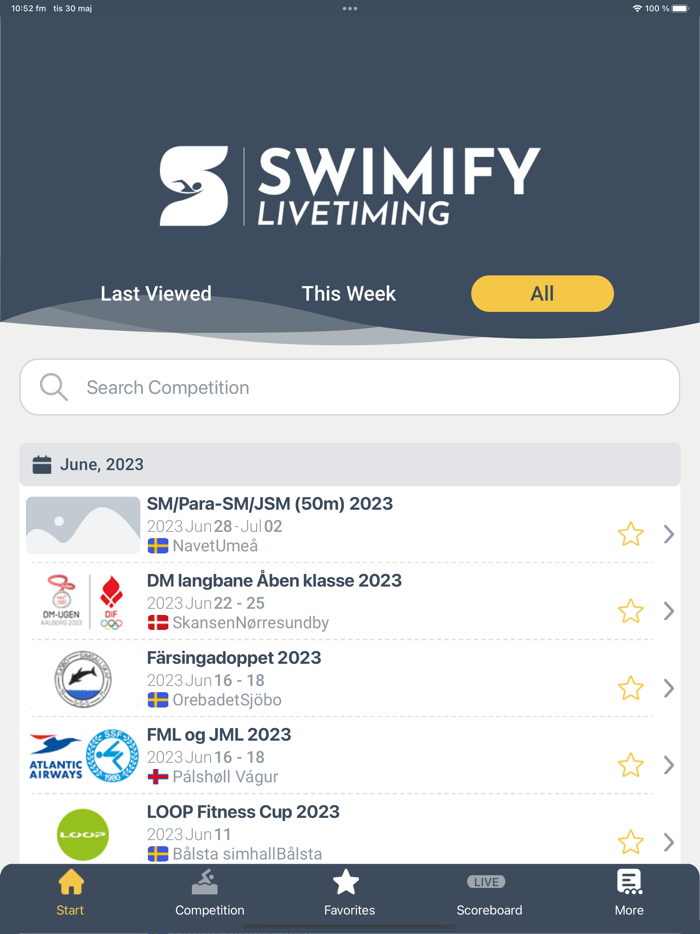 Swimify Livetiming