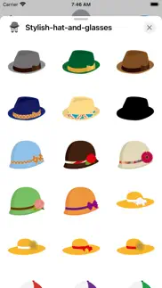 stylish hat and glasses iphone screenshot 1