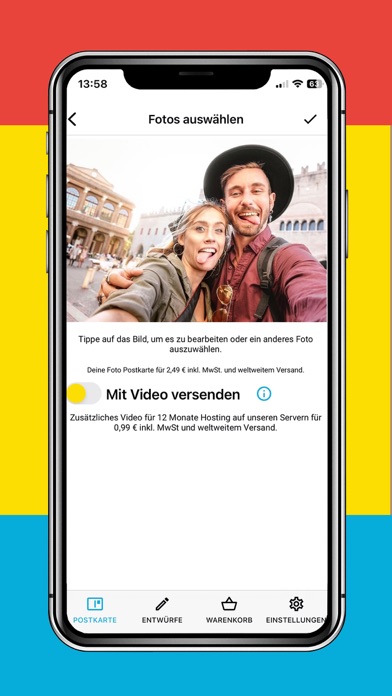 ORWO Foto Postkarten Screenshot