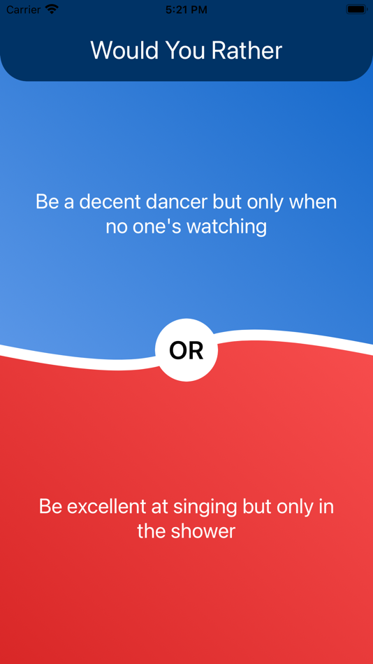 #5. Would You Rather: This or That (iOS) 由: Igor Shapkin