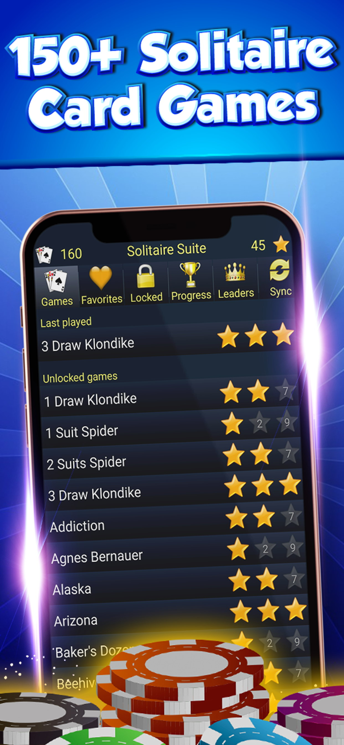 150 Card Games Solitaire Pack