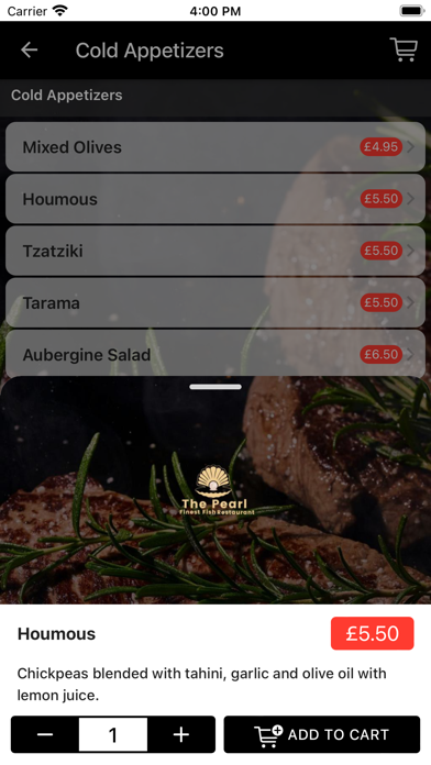 Screenshot #1 pour Pearl Restaurant