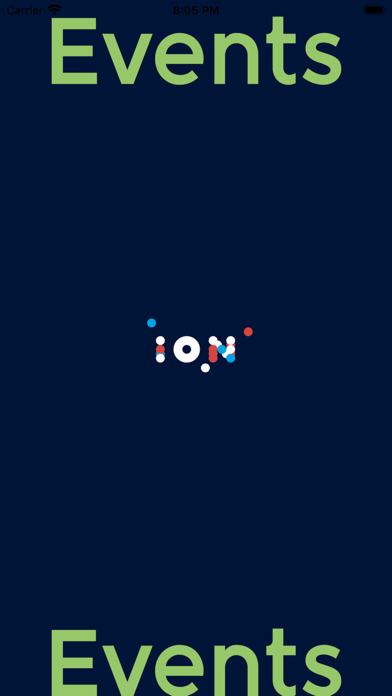 ION events Screenshot