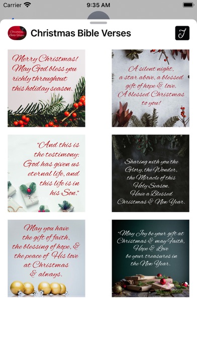 Christmas Bible Verses Sticker Screenshot