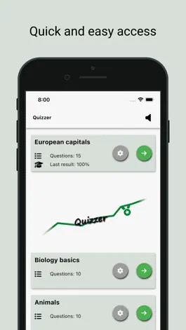 Game screenshot Quizzer - Make & play quizzes apk