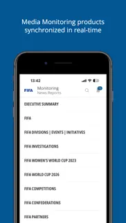 fifa news reports iphone screenshot 1