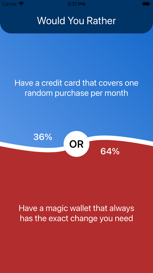 #4. Would You Rather: This or That (iOS) 由: Igor Shapkin