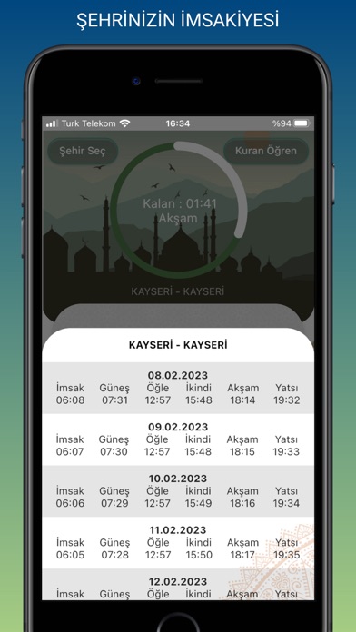 Ezan Vakti & Namaz Vakitleri Screenshot