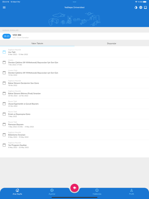 Yeditepe iPad screenshot 5 - Education app