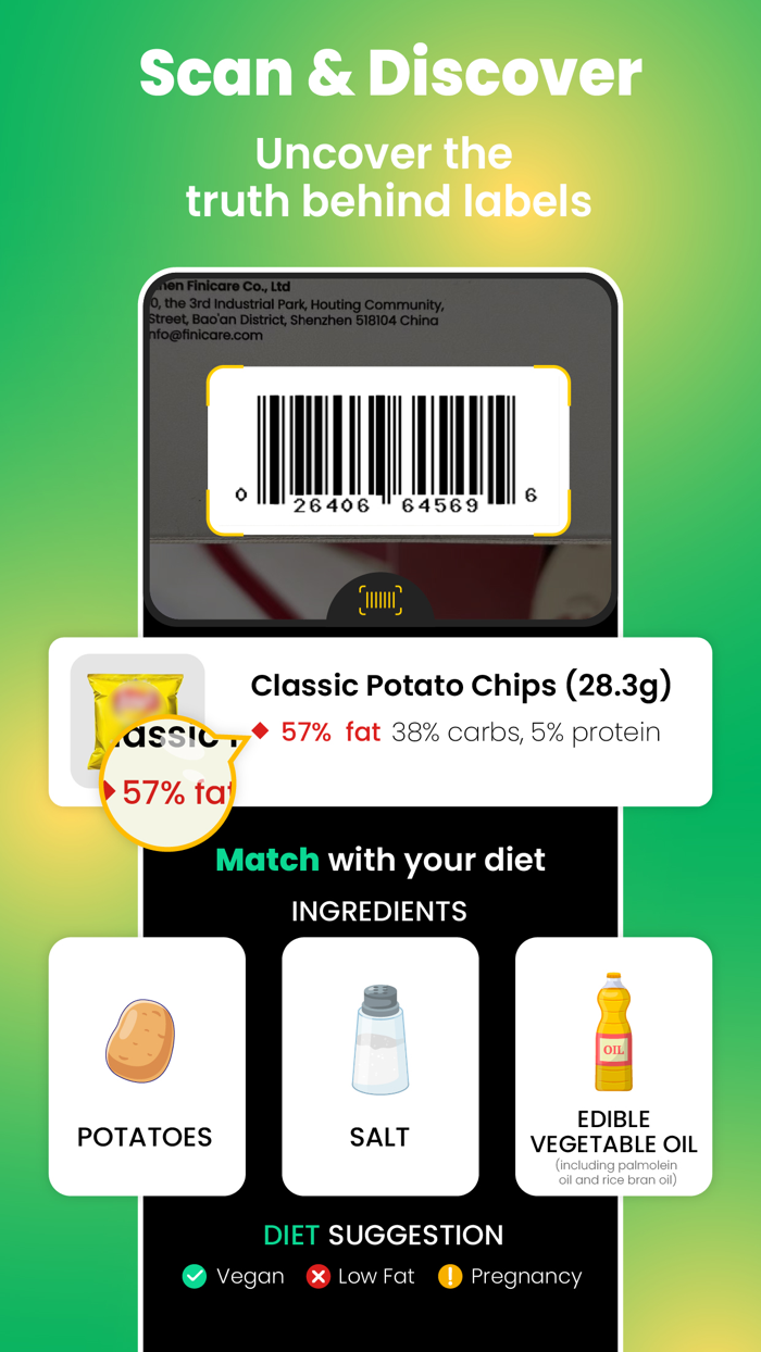 ScanIt - food scanner  diet