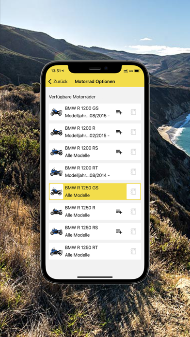 TOURATECH Connect Screenshot