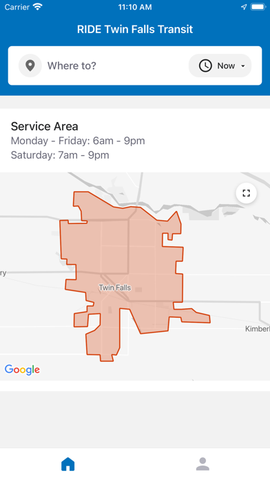 RIDE Twin Falls Transit Screenshot