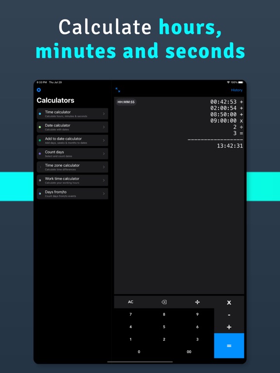 Screenshot #4 pour Calculatrice de temps