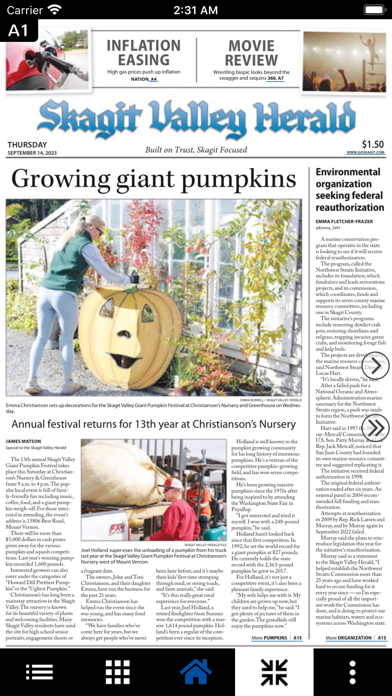 Skagit Valley Herald Screenshot