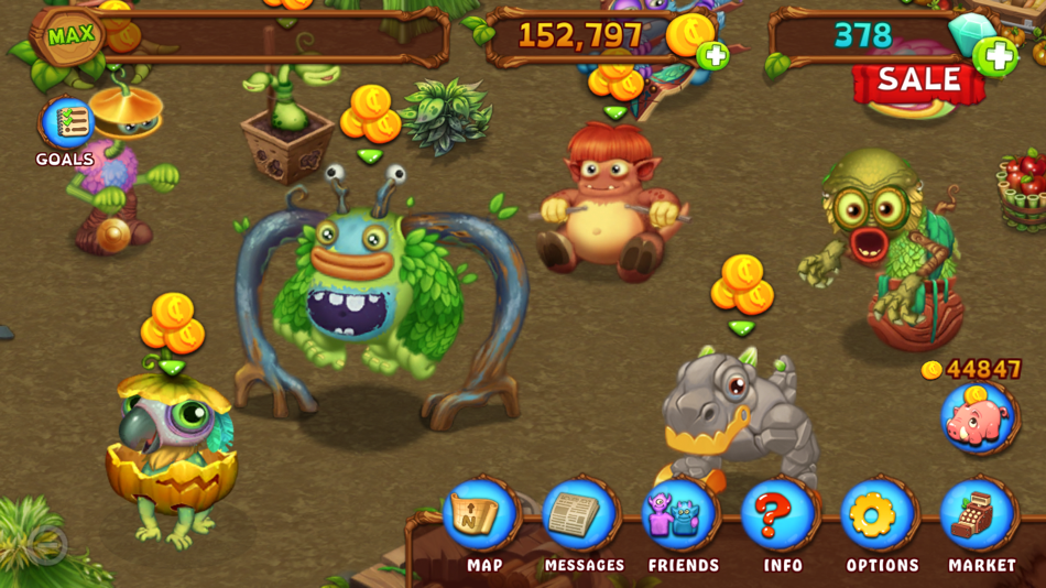 #5. My Singing Monsters DawnOfFire (iOS) 由: Big Blue Bubble