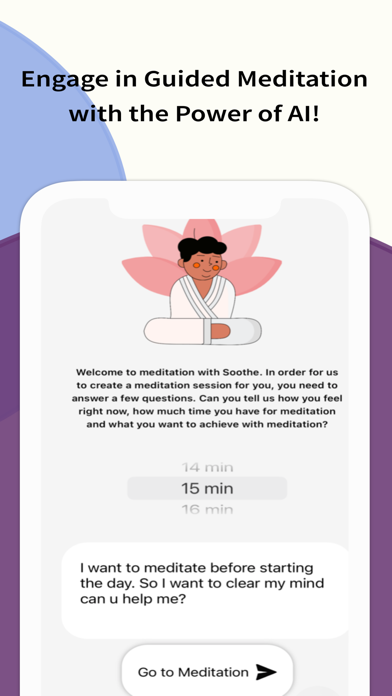 Mindful AI Wellness Meditation Screenshot