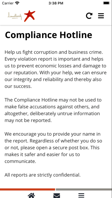 Screenshot #2 pour Lundbeck Compliance Hotline