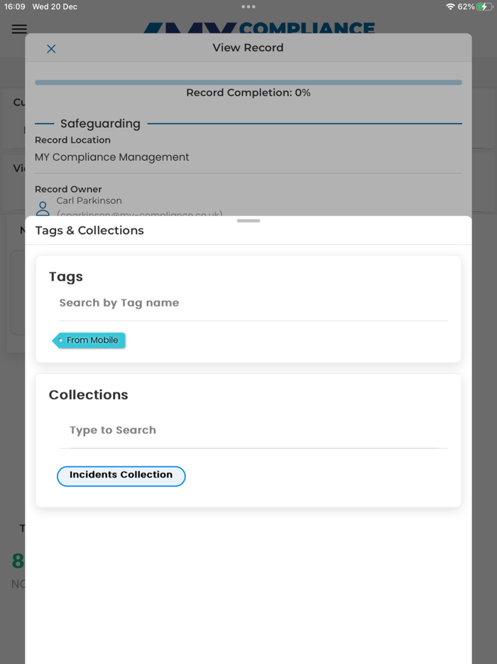 MY Compliance Vision