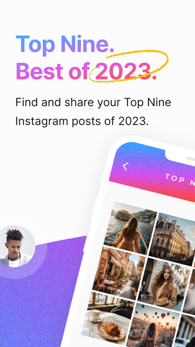 Screenshot #1 pour Top Nine for Instagram 2023
