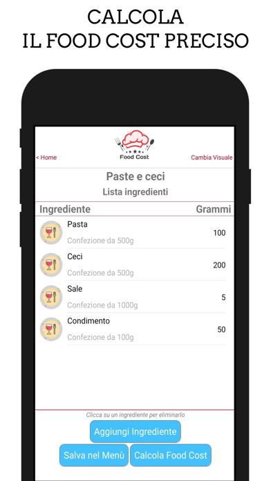 Food Cost Italia Screenshot