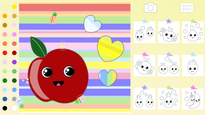 Fruit Coloring for Kid Toddler