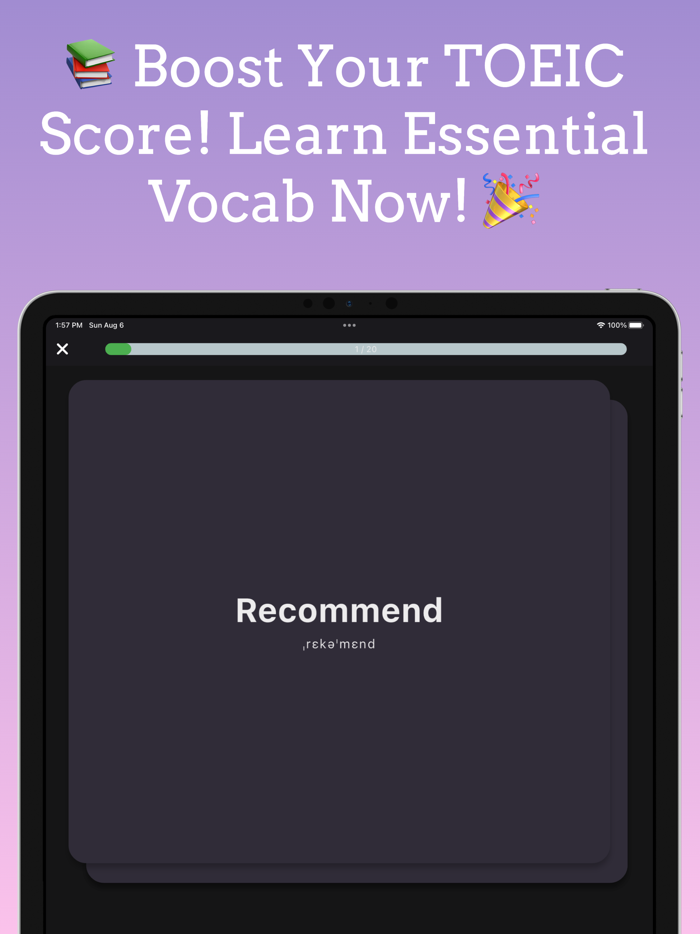 TOEIC Vocabulary Word Builder