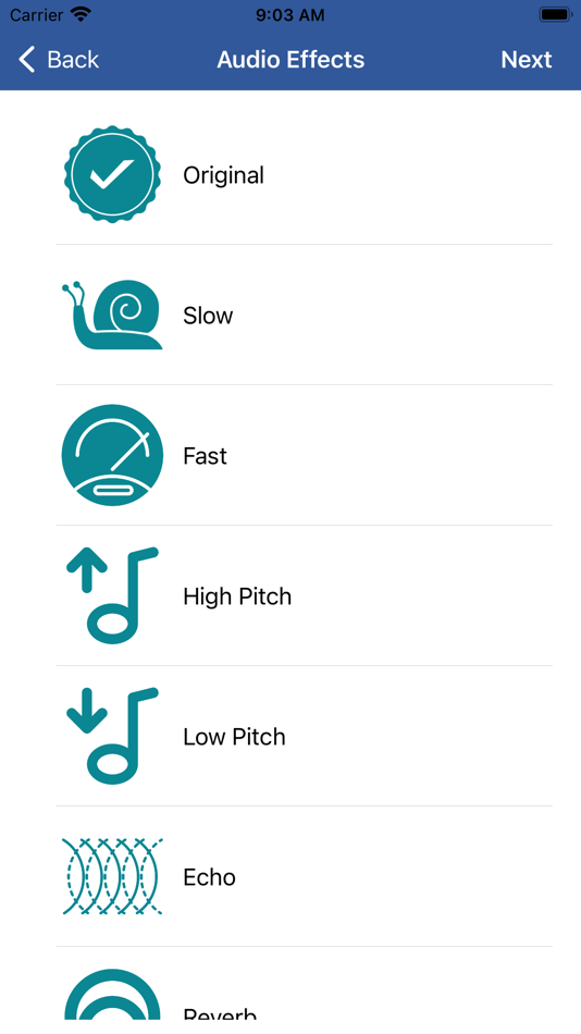 #2. Voice Recorder Audio Effects (iOS) بواسطة: KoruApps