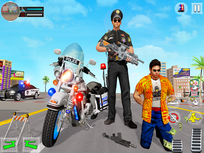 US Police Bike Crime Gangster