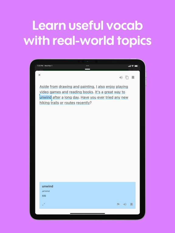 Toko: Speak English with AI iPad screenshot 4 - Education app