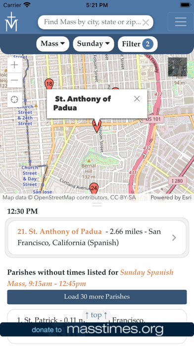 Mass Times for Travel Screenshot