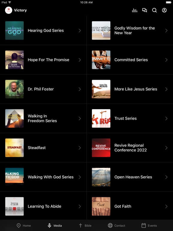 Victory Church IL iPad screenshot 2 - Education app