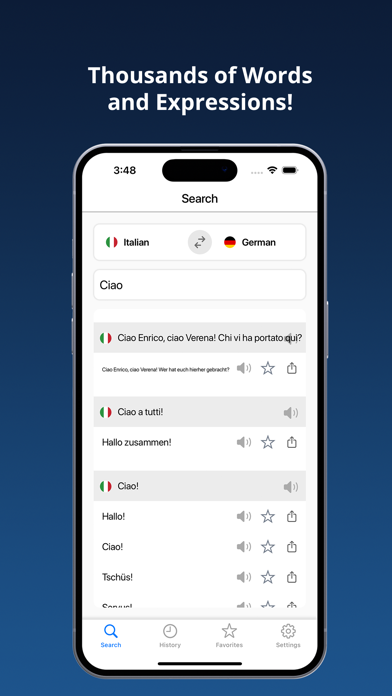 German Italian Dictionary + Screenshot