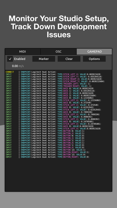 Protokol - MIDI/OSC Monitor Screenshot